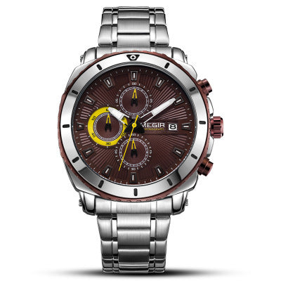 Reloj Deportivo de Cuero con Tres Manecillas y Movimiento de Cuarzo - Image 2