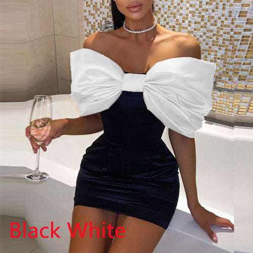 Vestido Ajustado para Mujer con Diseño de Moño Europeo y Americano - Image 6