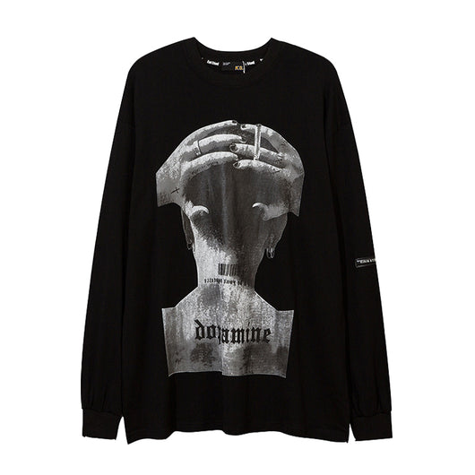 Camiseta Manga Larga Estampado High Street para Hombre y Mujer - Image 11
