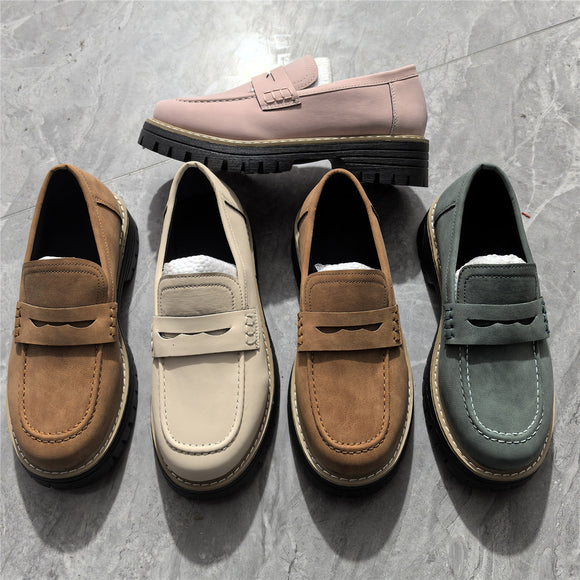 Zapatos Casuales de Cuero para Mujer Talla Grande