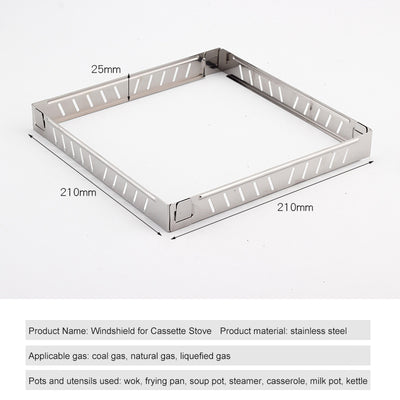 Protector Cortavientos para Hornillo de Gas Camping - Anillo Deflector - Image 11