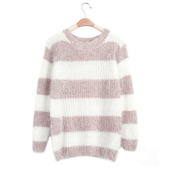 Suéter Cuello Redondo Mohair Suelto