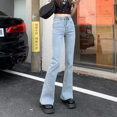 Jeans Acampanados Retro Cintura Alta Efecto Esbeltez para Mujer - Image 28