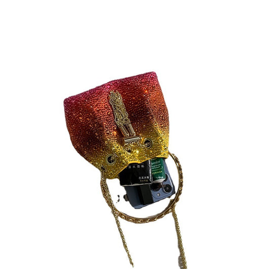 Bolso Tote Crossbody con Cadena de Cristales - Image 16