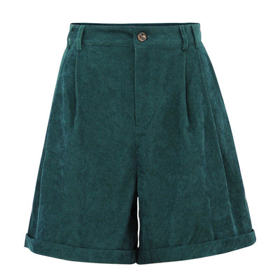 Pantalones de Niña Cintura Alta en Felpa Verde - Image 6