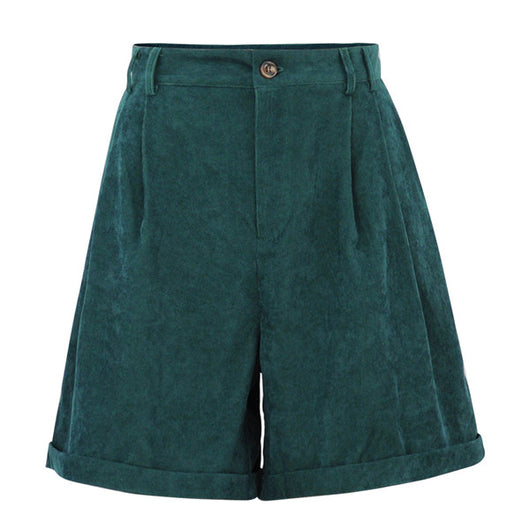 Pantalones de Niña Cintura Alta en Felpa Verde - Image 6