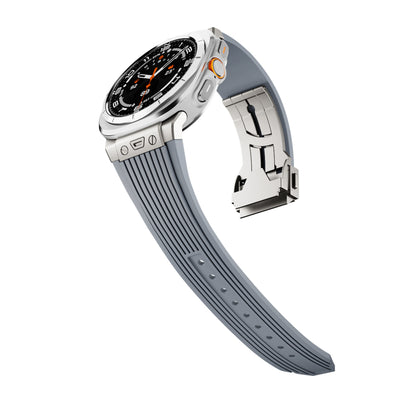 Correa de Reloj de Silicona y Aleación con Textura de Grano - Image 20