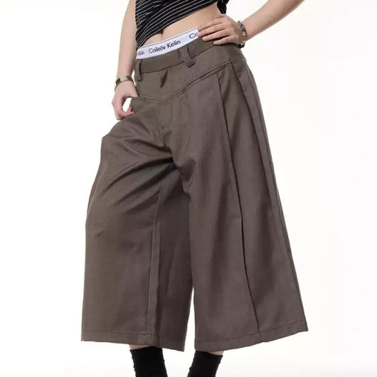 Shorts Casuales Retro con Costuras Sueltos para Primavera y Verano Mujer - Image 3