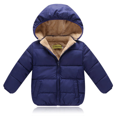 Abrigo Infantil con Capucha de Algodón Grueso y Forro Polar - Image 3