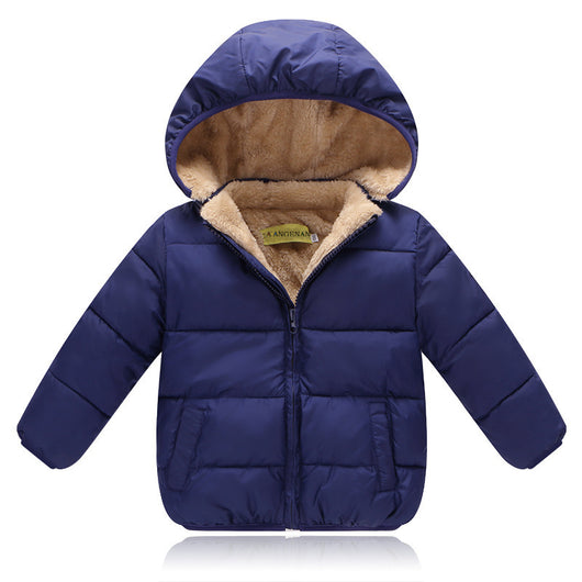 Abrigo Infantil con Capucha de Algodón Grueso y Forro Polar - Image 3