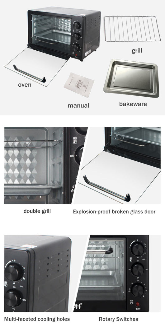 Horno Eléctrico Compacto de Doble Cámara para el Hogar - Image 12