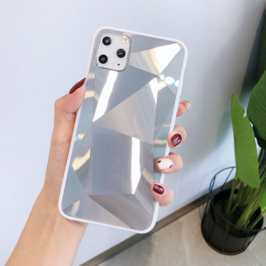 Funda Celular de Patrón Diamante Geométrico en Gel