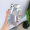 Funda Celular de Patrón Diamante Geométrico en Gel
