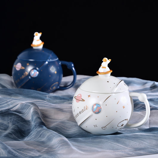 Taza de Cerámica para Pareja con Tapa y Cuchara - Diseño Boy and Girl - Image 3