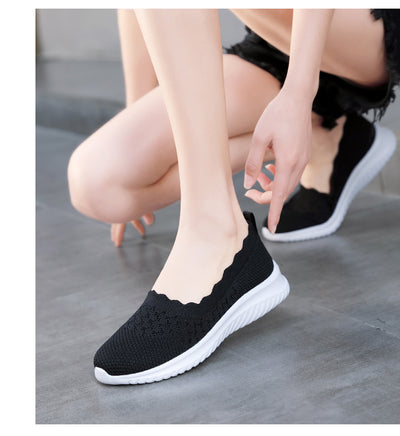 Zapatos Deportivos Tejidos Voladores Talla Grande para Mujer - Image 19