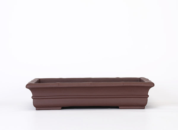 Maceta Rectangular de Cerámica Púrpura Artesanal - Drenaje Óptimo para Plantas - Image 6