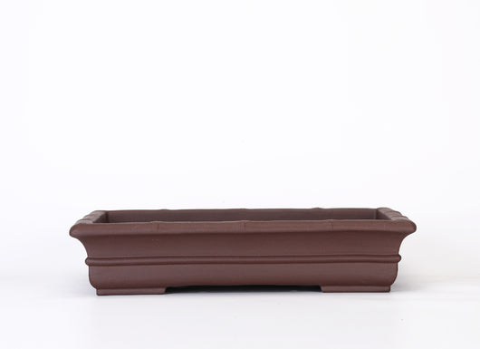 Maceta Rectangular de Cerámica Púrpura Artesanal - Drenaje Óptimo para Plantas - Image 6
