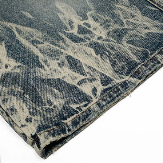 Pantalones Denim Tie-dye Punk Cintura Media - Image 9