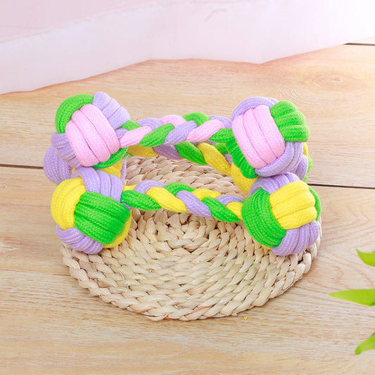 Juguete Mordedor de Cuerda Multicolor para Perros - Image 2