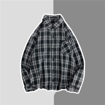 Camisa Tipo Jacket de Cuadros Flanela Estilo Americano para Hombre - Image 3