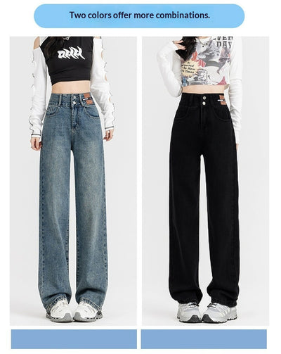 Jeans Anchos Forro Polar Térmico Efecto Adelgazante para Mujer - Image 18