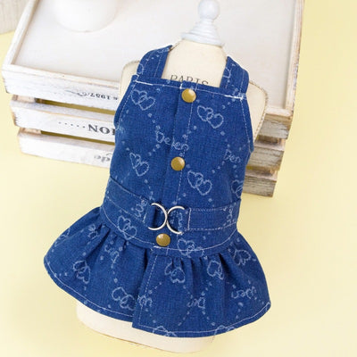 Vestido Denim Princesa para Perros Pequeños - Colección Primavera Otoño - Image 6