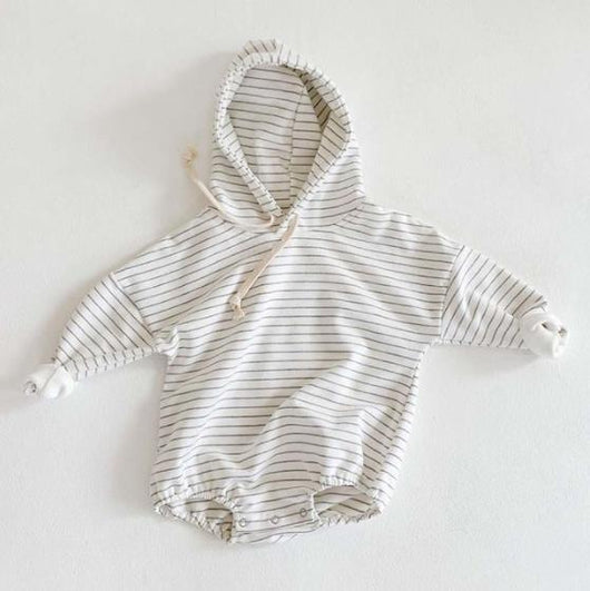Mameluco Hoodie de Manga Larga para Bebé Estilo Coreano - Image 3