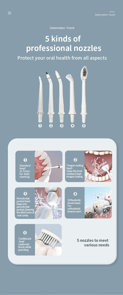 Irrigador Bucal Portátil 300ml - Limpiador Dental Eléctrico Profesional - Image 25