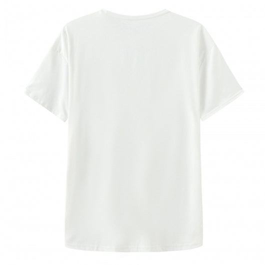 Playera Estampada con Flores y Letras - Camiseta Fresca para Verano Mujer - Image 3