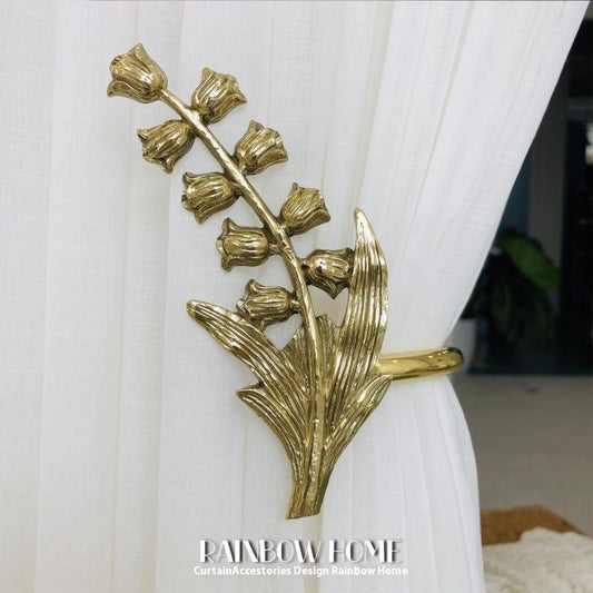 Gancho Decorativo Alas de Ángel Lily en Latón - Estilo Americano