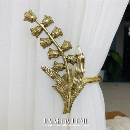 Gancho Decorativo Alas de Ángel Lily en Latón - Estilo Americano