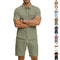 Conjunto Camisa Polo com Lapela e Shorts Multibolsos