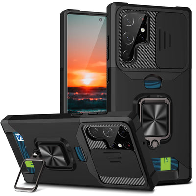 Funda Protectora con Ranura para Tarjeta y Ventana Deslizable - Image 3