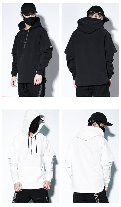 Suéter Oversized Estilo Street Hip-Hop con Detalles de Corte Asimétrico - Image 10