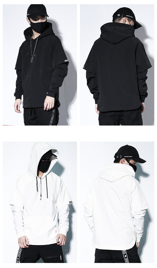 Suéter Oversized Estilo Street Hip-Hop con Detalles de Corte Asimétrico - Image 10