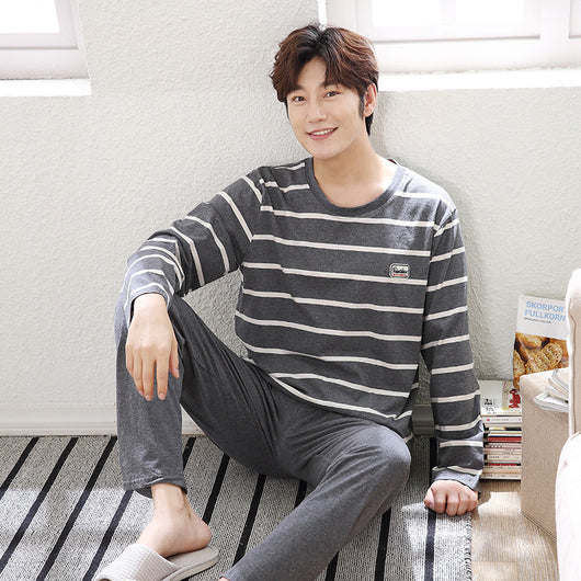 Pijama Casual Talla Grande Hombre Primavera Verano Tela Ligera