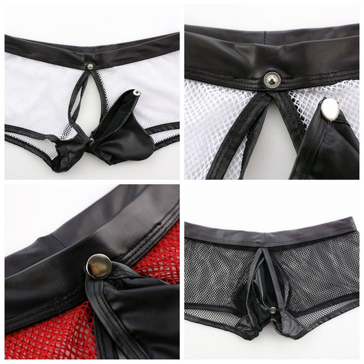 Calzoncillos Boxer Briefs para Hombre Talla Grande Malla Transpirable Cintura Baja - Image 11