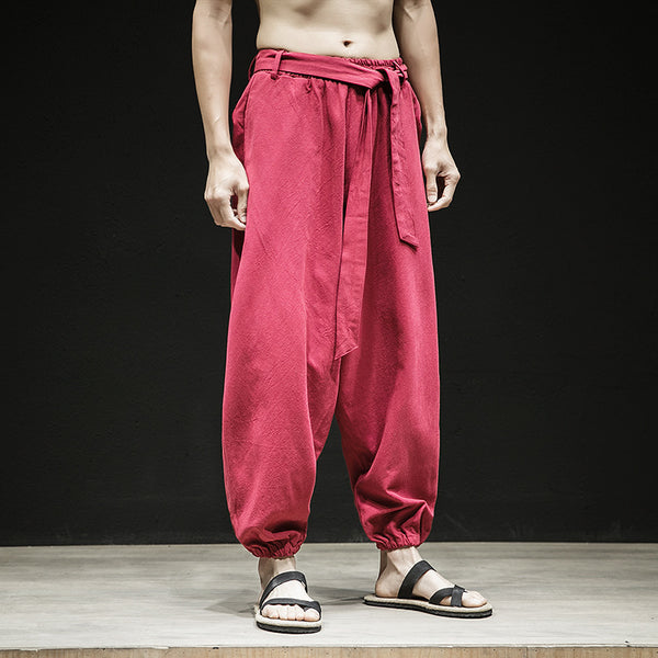 Pantalones Estilo Chino de Primavera y Verano para Hombre con Cintura Elástica