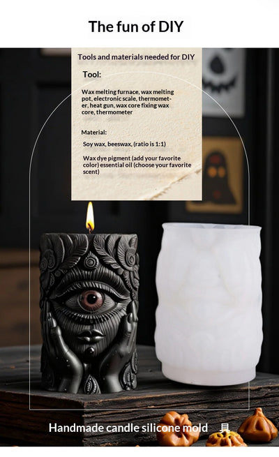 Molde de Silicona 3D para Velas Aromáticas - Diseño Mano Sosteniendo Ojo - Image 10