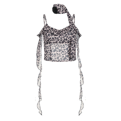 Top Halter Estampado Leopardo para Mujer - Image 10