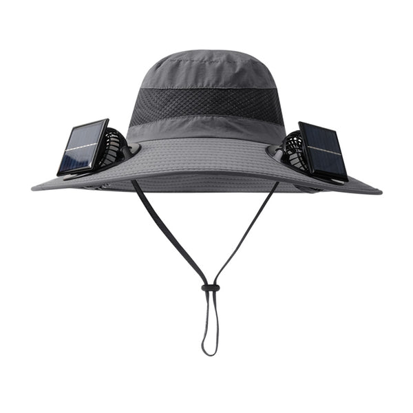Gorra Pesquera con Ventilador Solar y Batería de Larga Duración