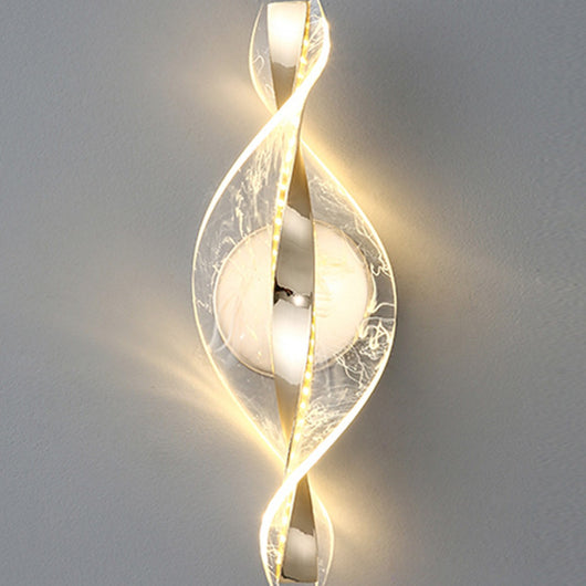 Lámpara de Pared LED Copo de Nieve Aluminio Dorado para Pasillos - Image 3