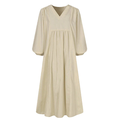 Vestido Suelto de Algodón con Mangas Farol - Colección Otoño - Image 10
