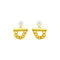Design High-end Natural Pearl Earrings K Dorado 925 Plateado