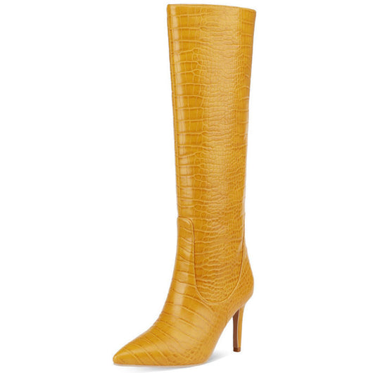 Botas Altas de Moda Talla Grande - Estilo Elegante y Cómodo - Image 12