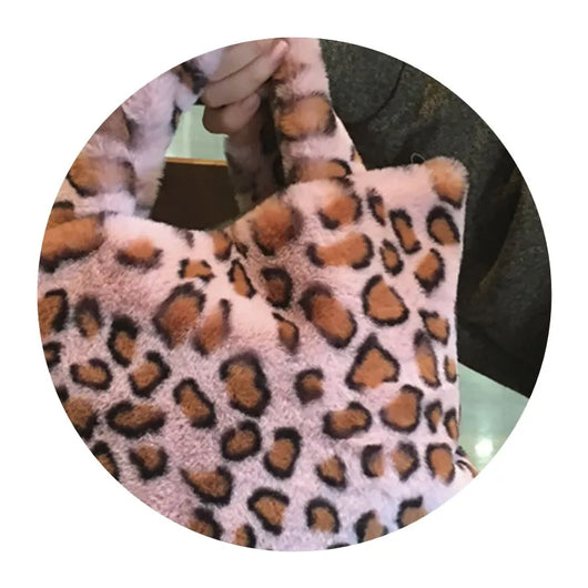 Bolso Messenger Leopardo Peluche con Cadena Ajustable - Image 7