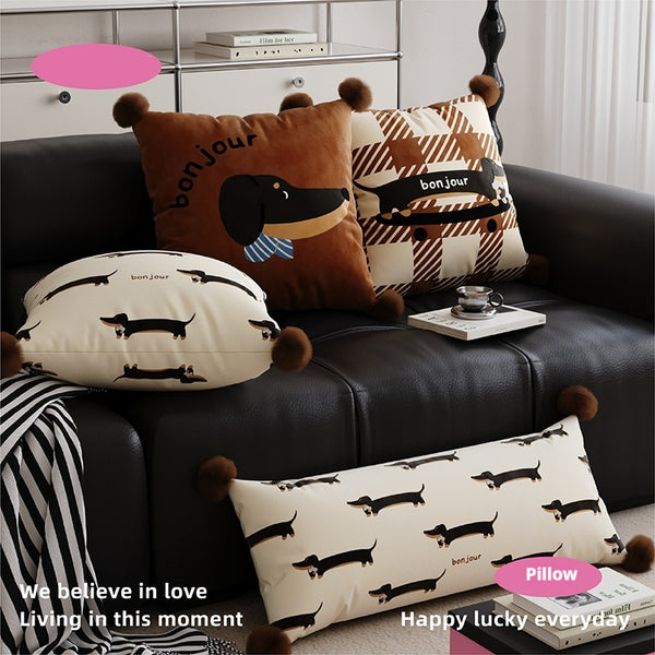 Cojín Decorativo Retro Premium para Mascotas - Estilo Vintage