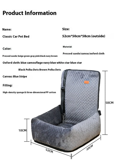 Cama Cómoda para Mascotas en Auto - Cojín de Viaje - Image 10