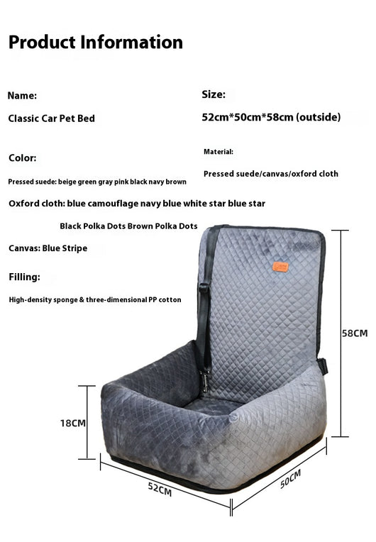 Cama Cómoda para Mascotas en Auto - Cojín de Viaje - Image 10