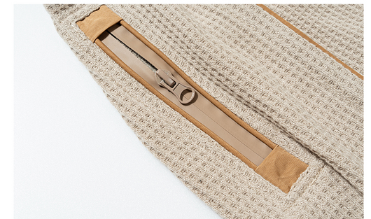 Camisetas Vintage de Algodón con Textura Waffle para Hombre - Image 8